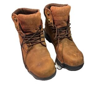 Wolverine Boots Durbin Waterproof Steel Toe Men's Size 11.5 Brown Leather W05483